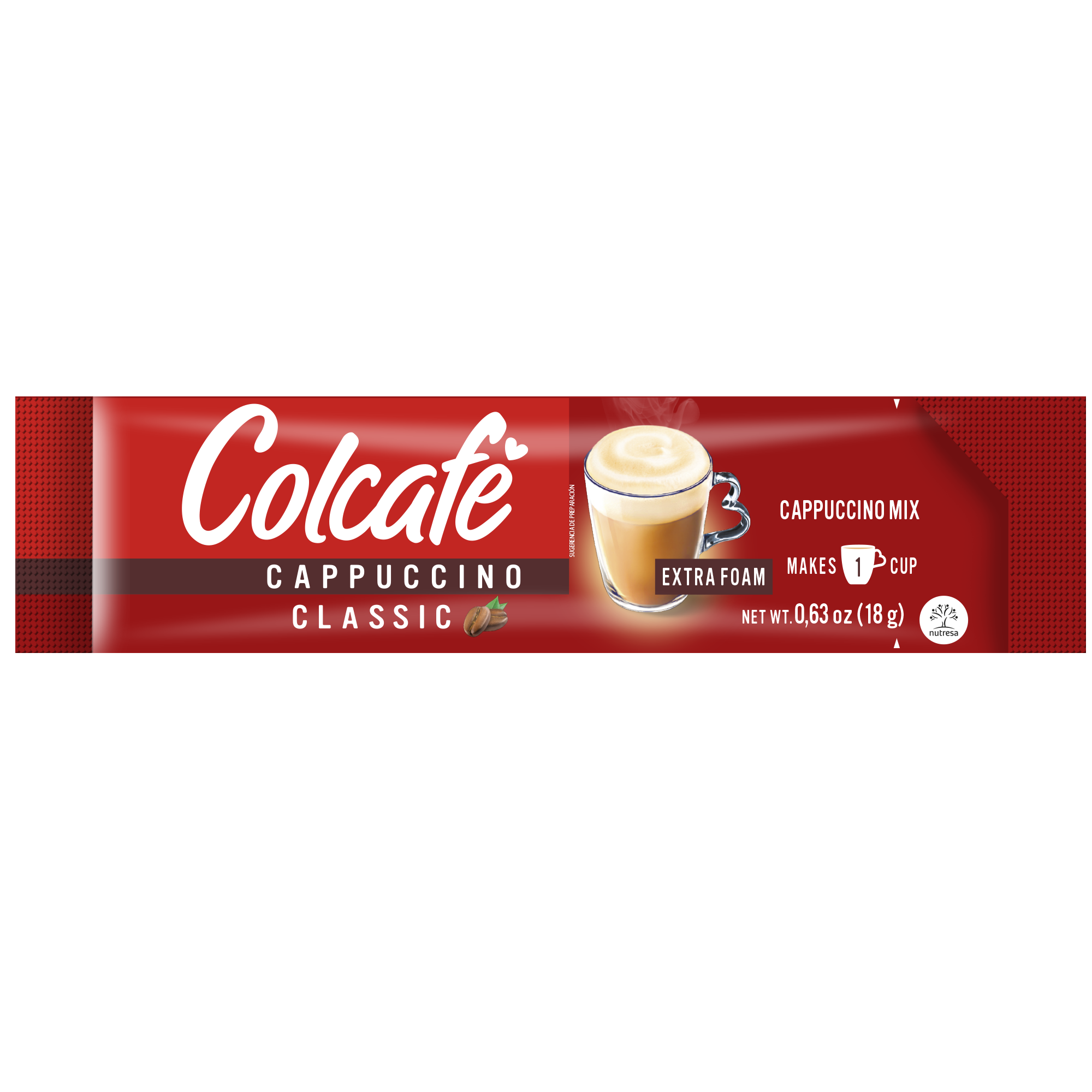 Colcafe Cappuccino Classic Box, 6 Count, 3.8 oz