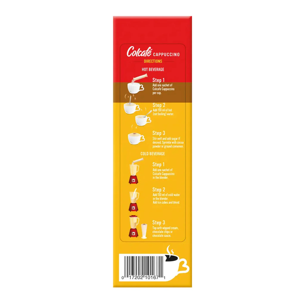 Colcafe Cappuccino Caramel Box, 6 Count, 3.8 oz