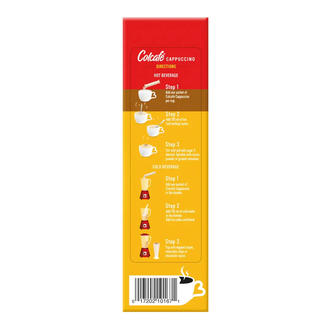 Colcafe Cappuccino Caramel Box, 6 Count, 3.8 oz