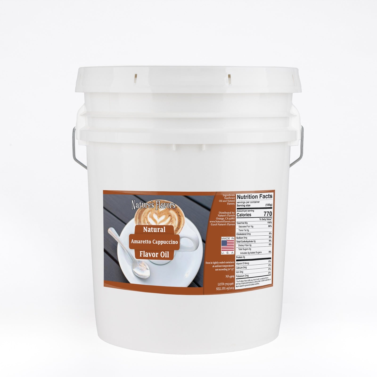 Amaretto Cappuccino Flavor Oil, Natural