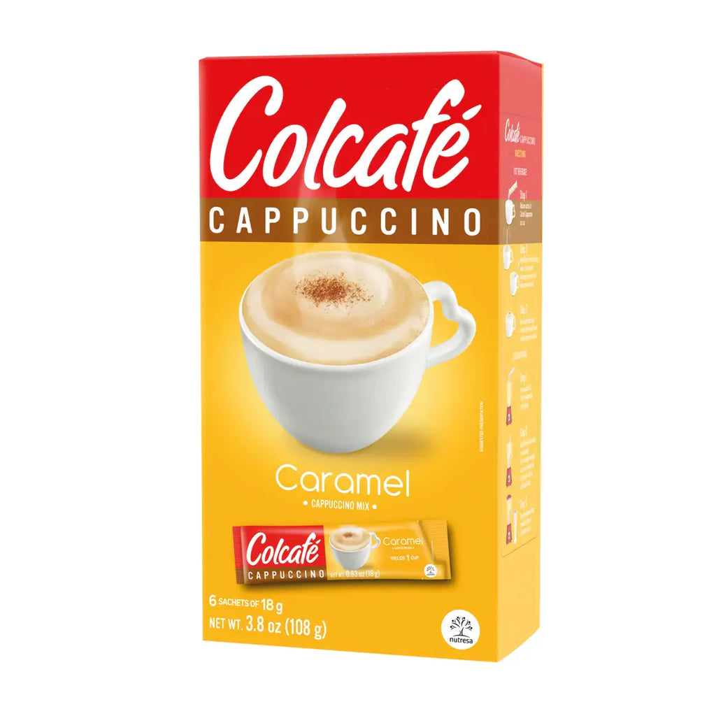Colcafe Cappuccino Caramel Box, 6 Count, 3.8 oz