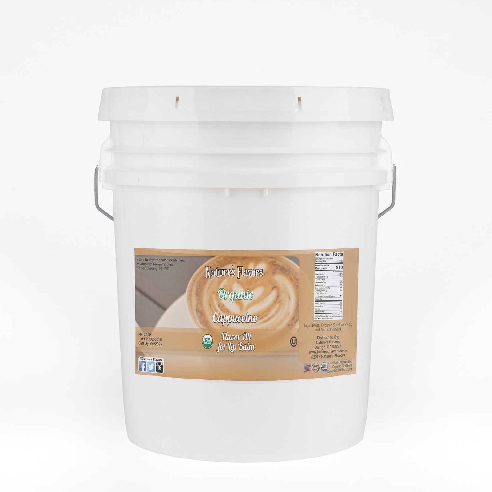 Organic Cappuccino Flavor Oil for Lip Balm