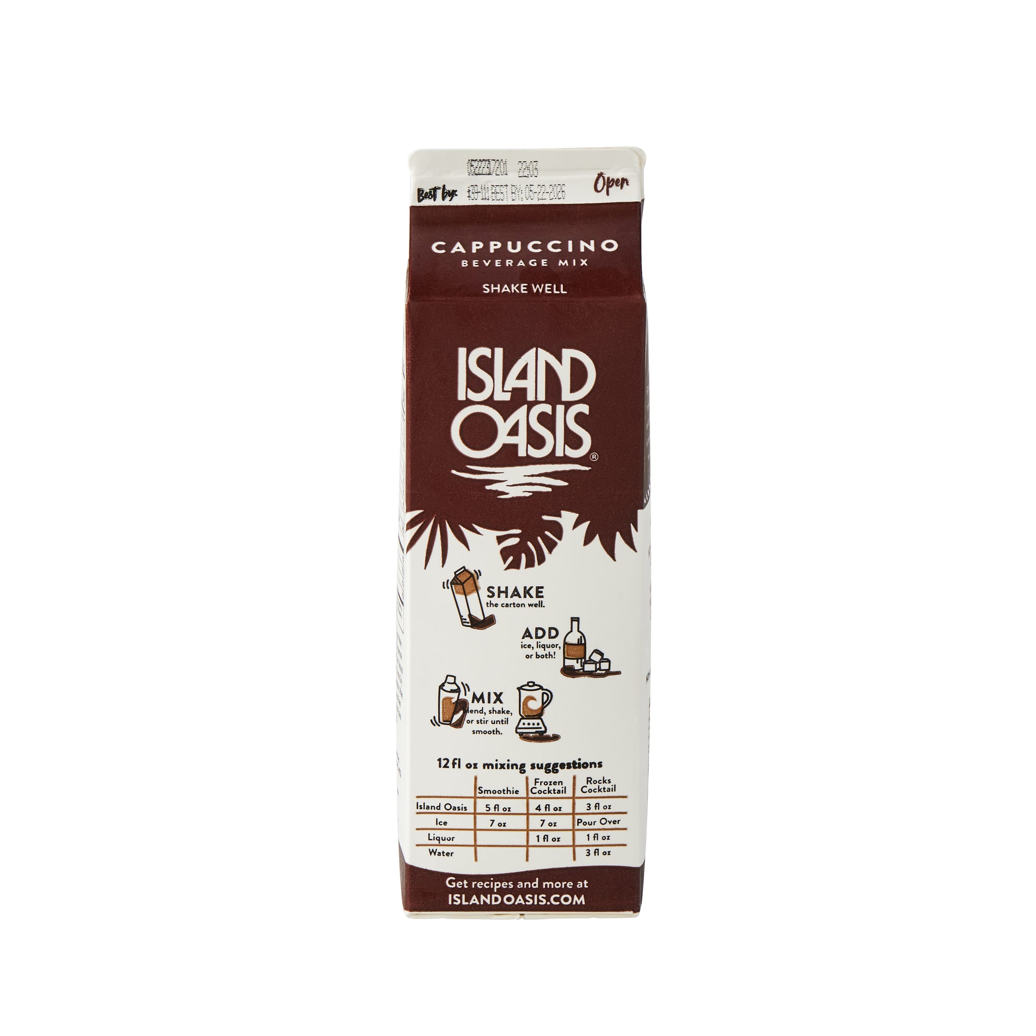 Cappuccino Frozen Beverage Mix - 12 x 32 oz