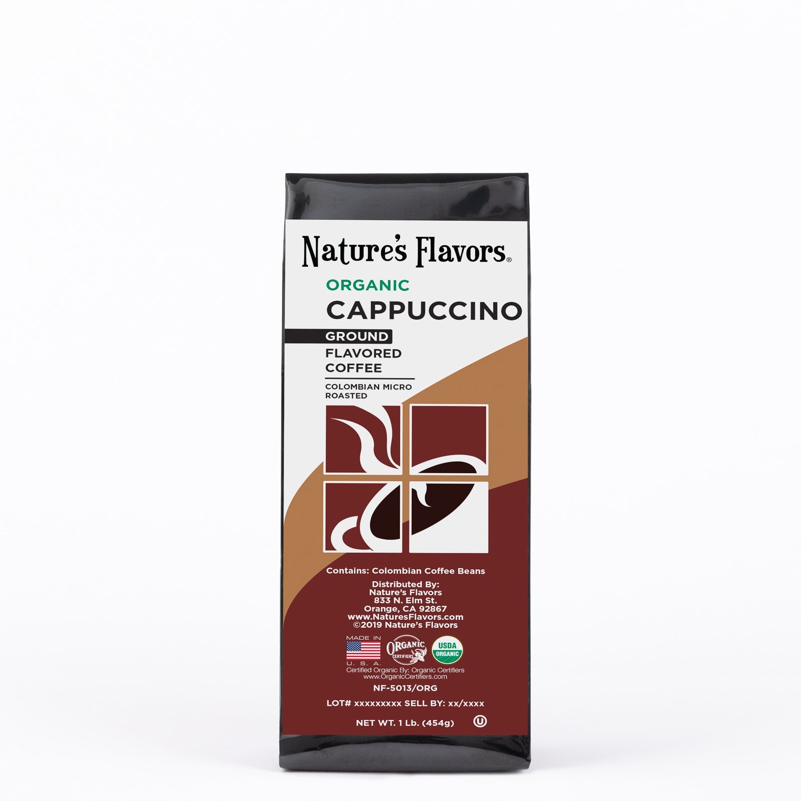 Organic Cappuccino Flavored Coffee Beans