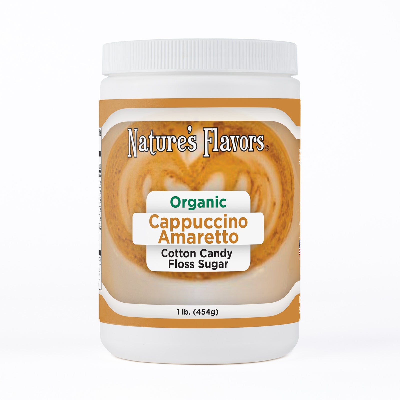 Organic Cappuccino Amaretto Cotton Candy Floss Sugar