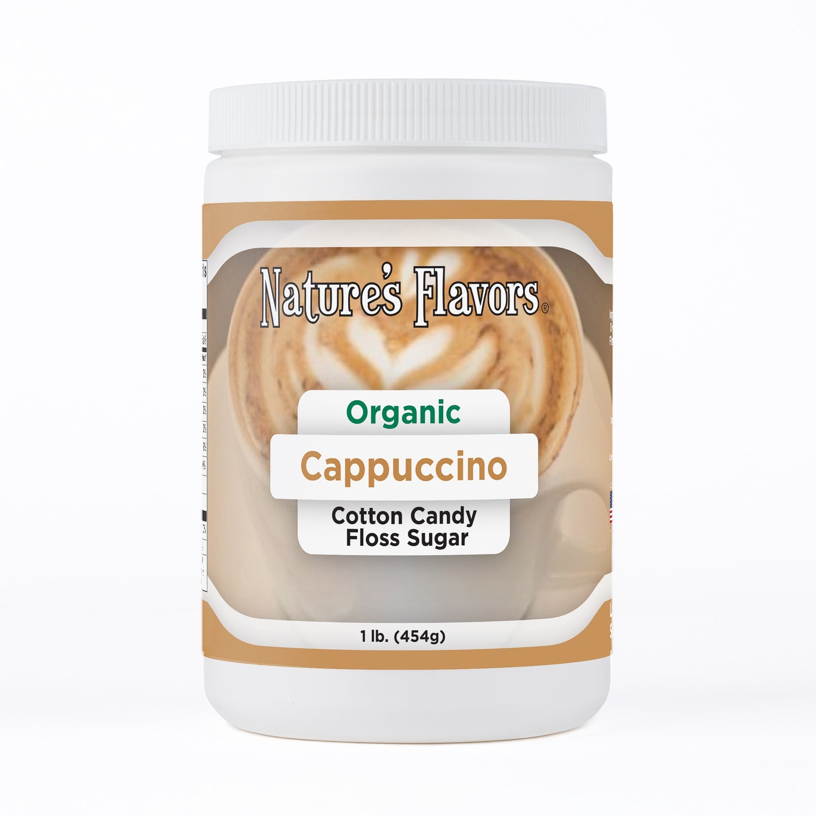 Organic Cappuccino Cotton Candy Floss Sugar