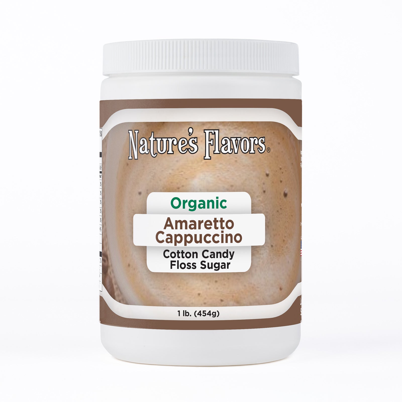 Organic Amaretto Cappuccino Cotton Candy Floss Sugar