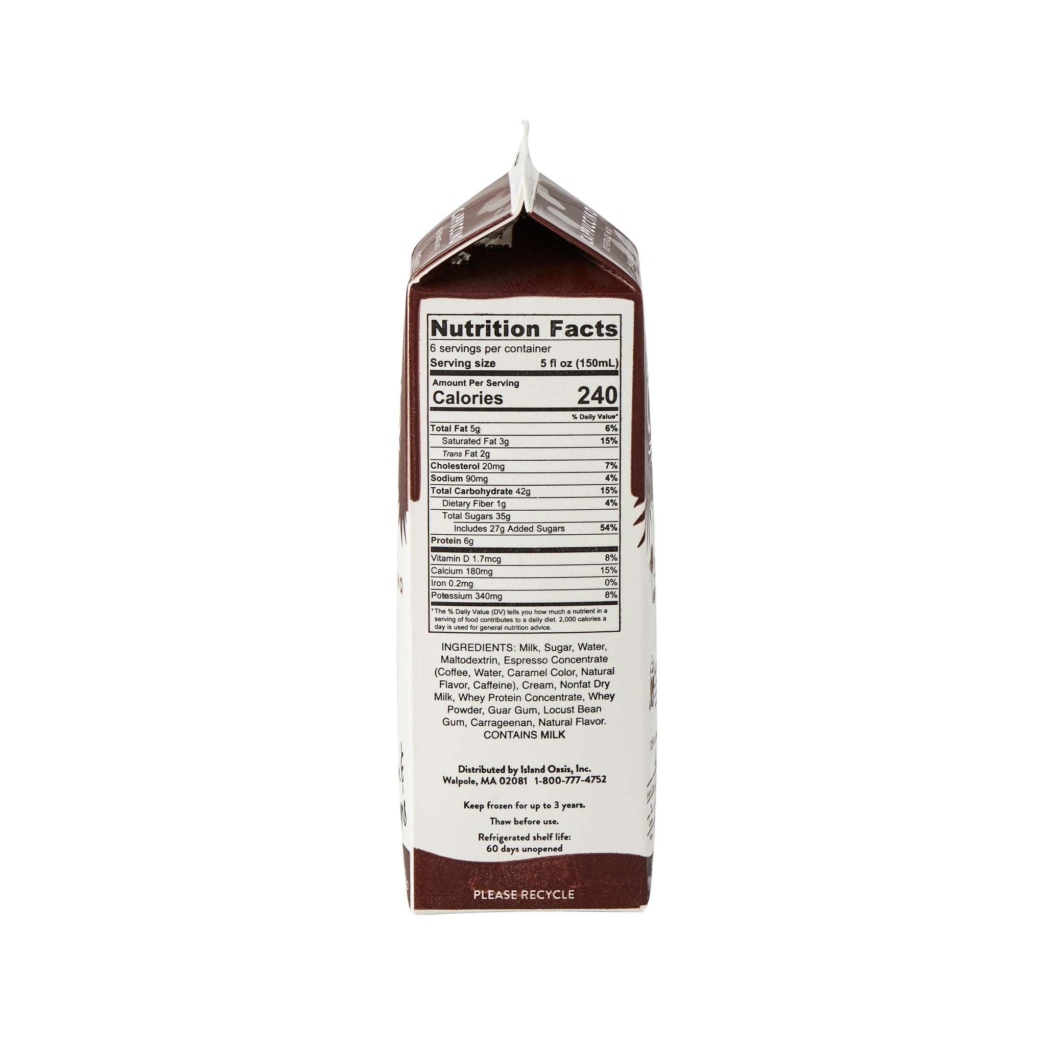 Cappuccino Frozen Beverage Mix - 12 x 32 oz